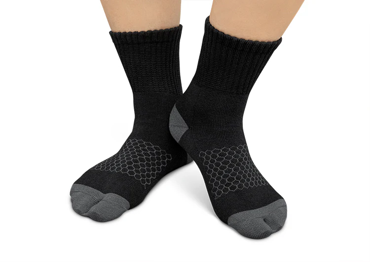 Bunion Relief, Padded Ankle Socks - Black - Image 2