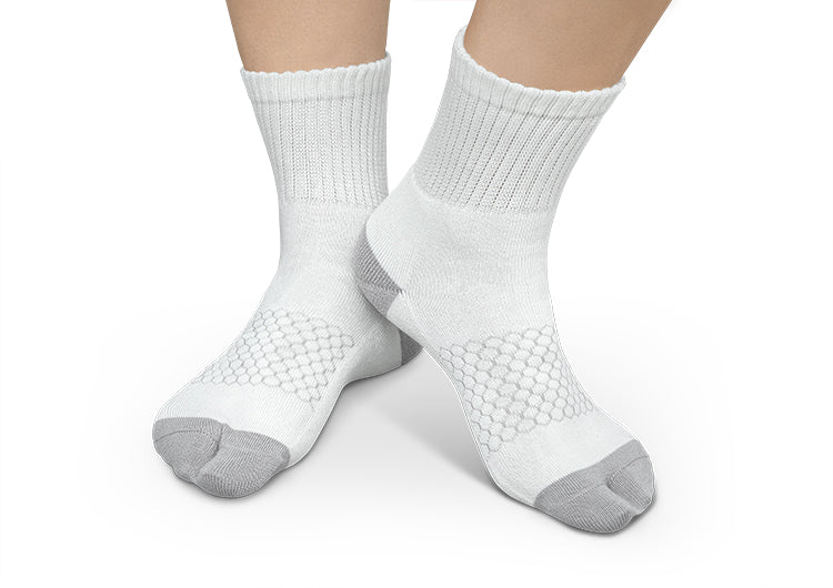 Bunion Relief, Padded Ankle Socks - White - Image 2