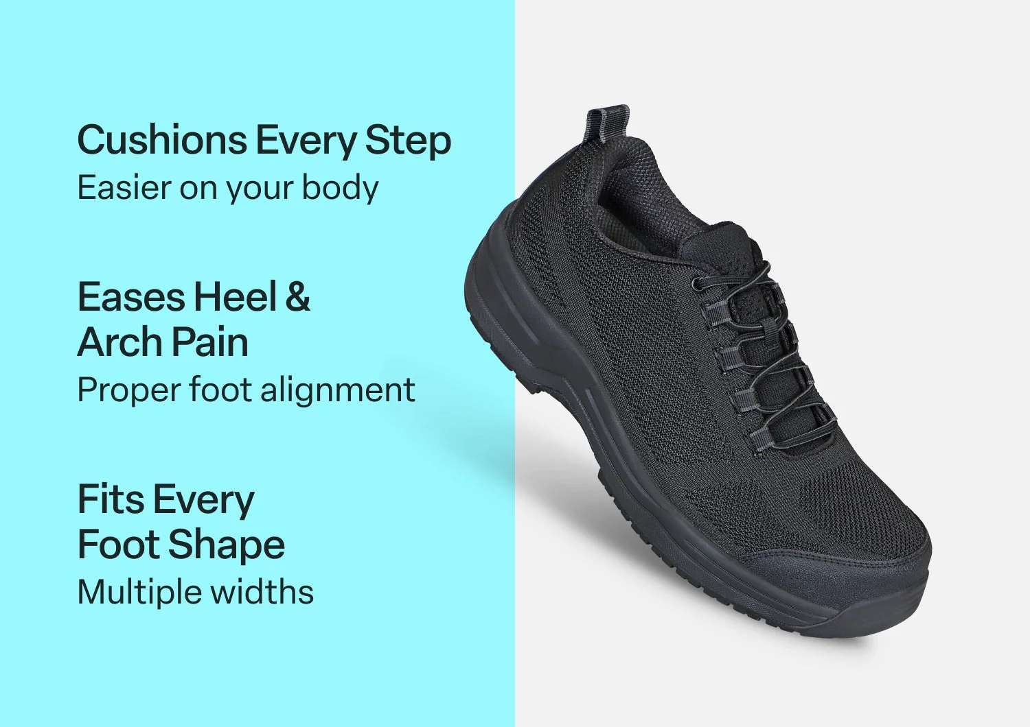 Cobalt Work Shoes - Black - Image 3