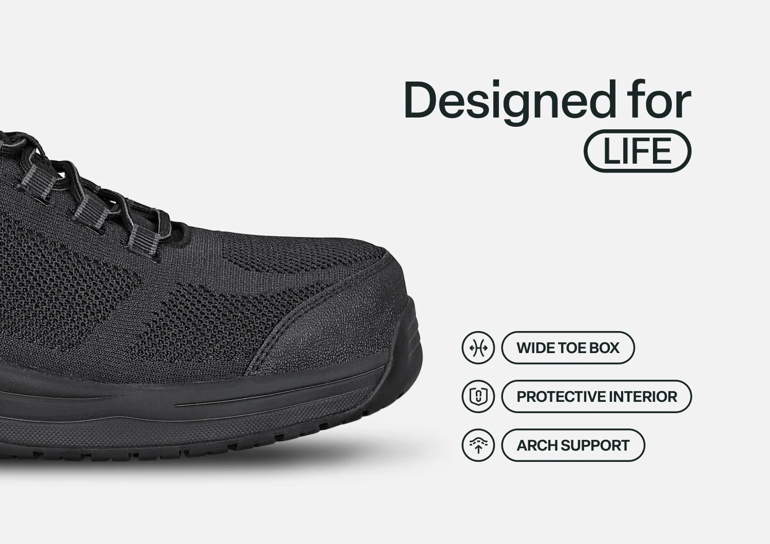 Cobalt Work Shoes - Black - Image 6