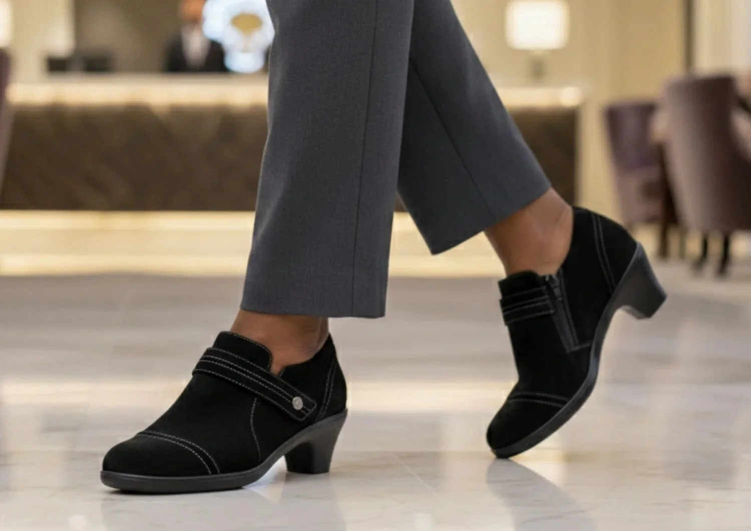 Eva - Black Suede - Image 11