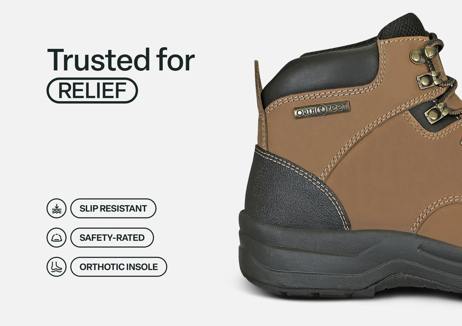 Granite Work Boots - Camel - Image 5