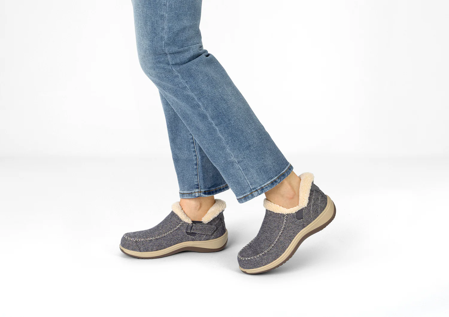 Lorin Hands-Free - Blue Herringbone Wool - Image 2
