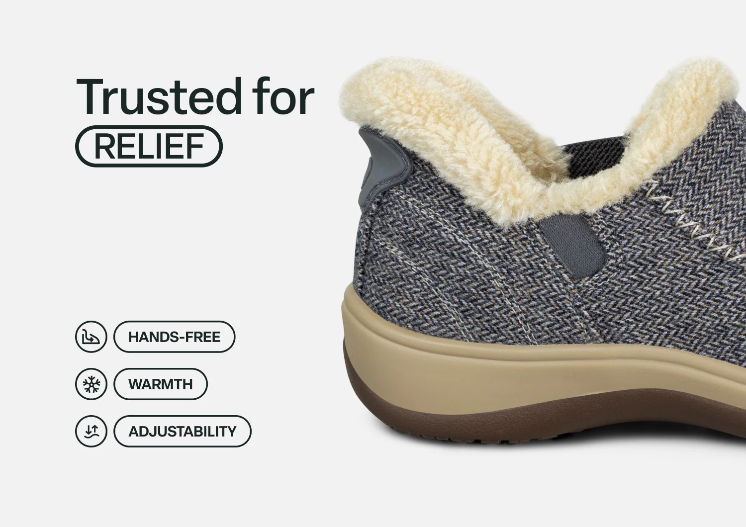 Lorin Hands-Free - Blue Herringbone Wool - Image 5