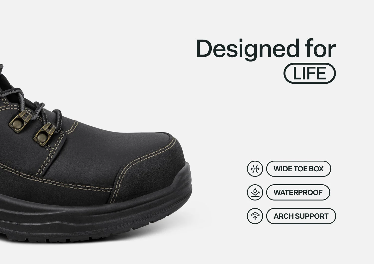 Quartz Hands-Free Work Boots - Black - Image 5