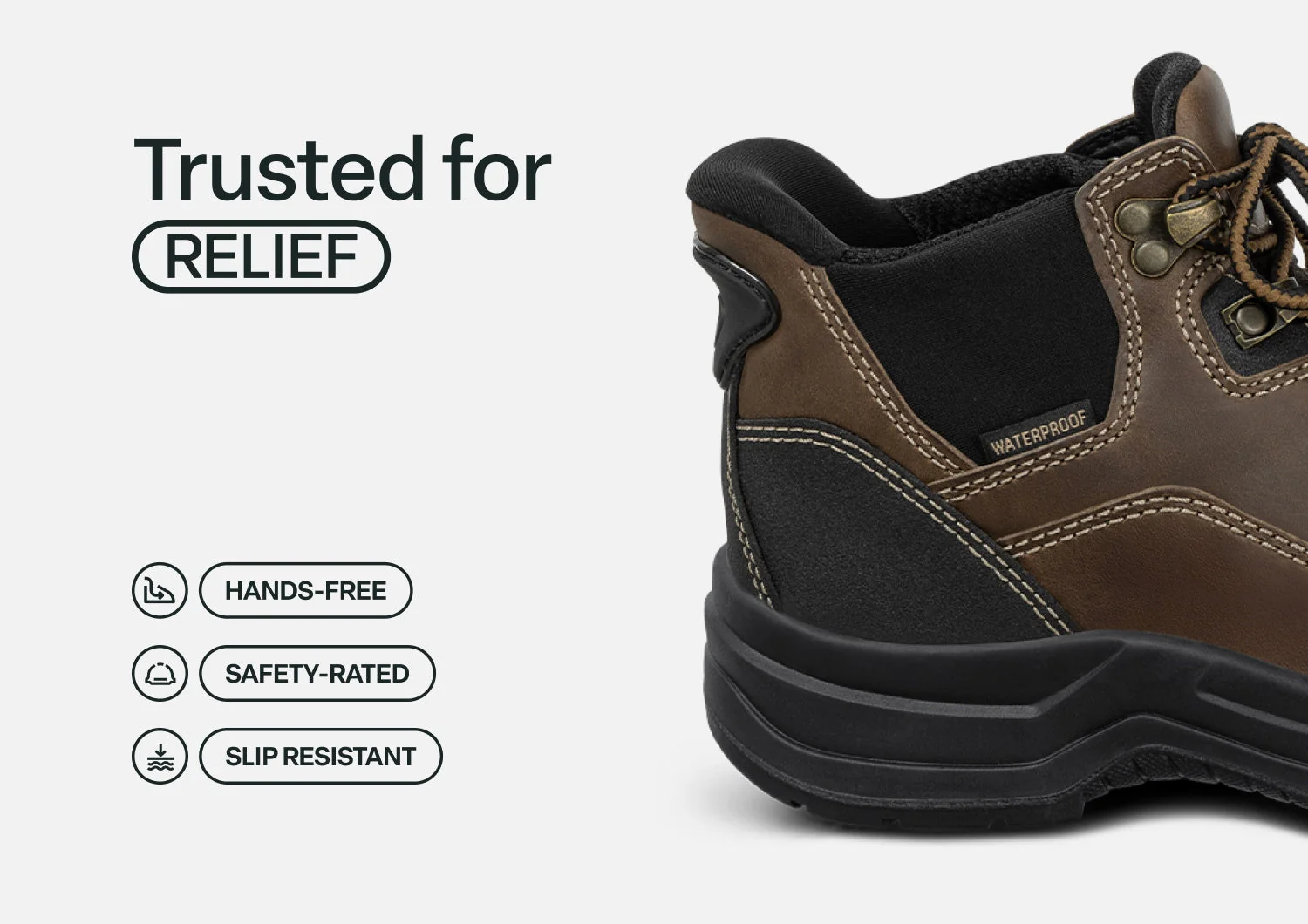 Quartz Hands-Free Work Boots - Brown - Image 4