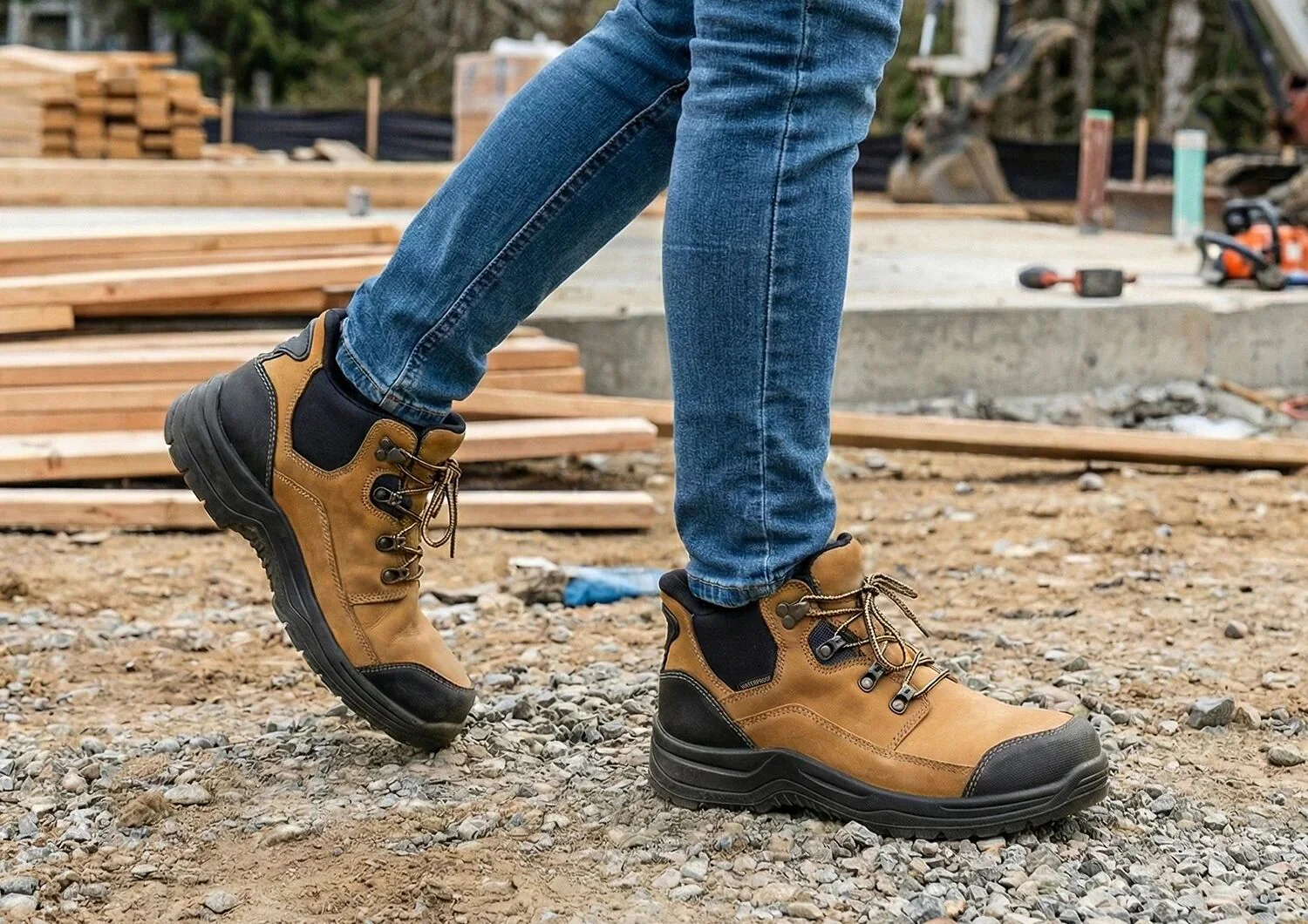 Quartz Hands-Free Work Boots - Wheat - Image 10