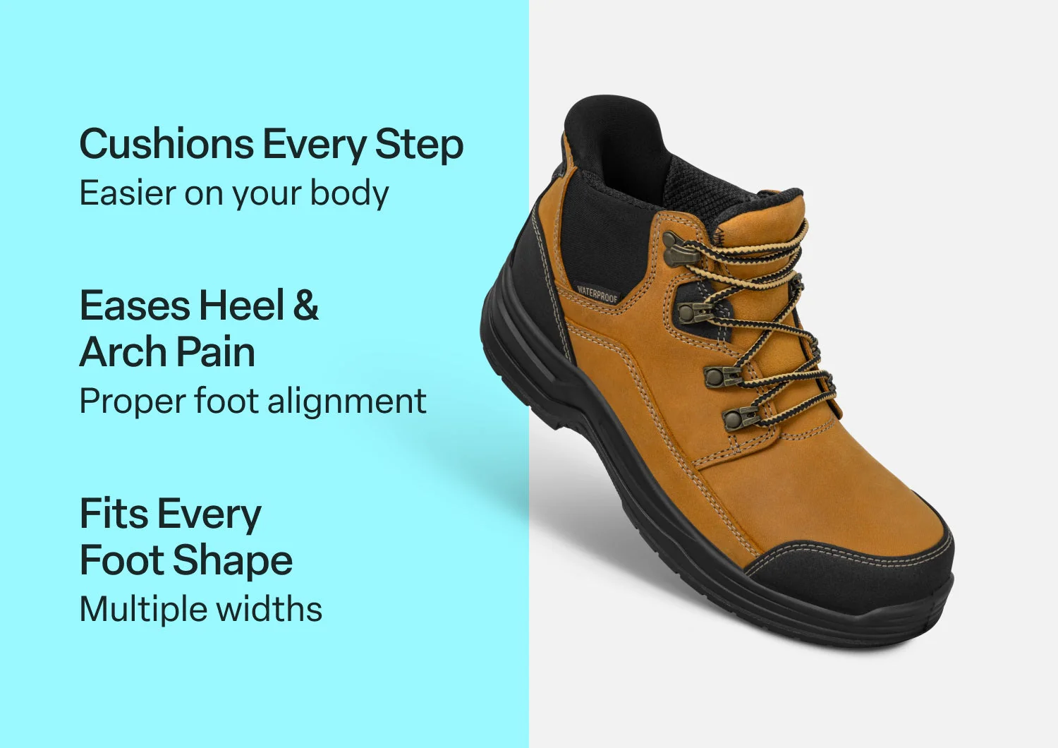 Quartz Hands-Free Work Boots - Wheat - Image 2