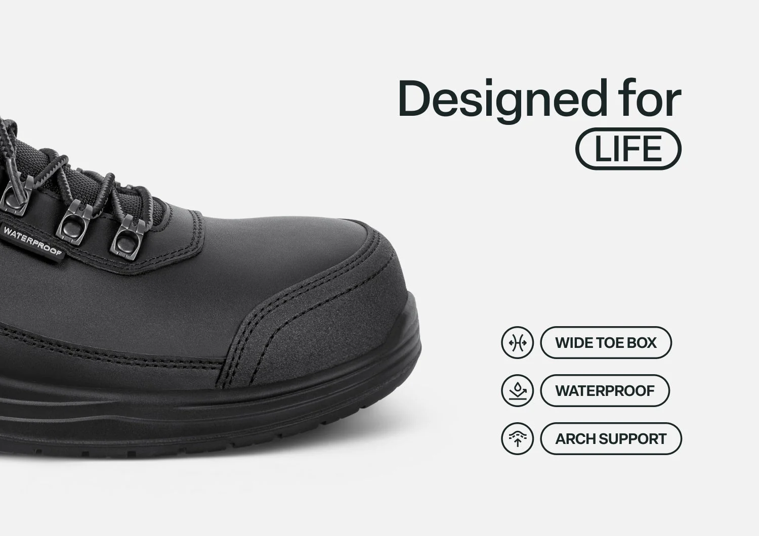 Slate Hands-Free Work Shoes - Black - Image 5